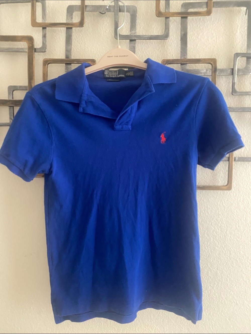 Polo by Ralph Lauren Blue Polo with Red Pony